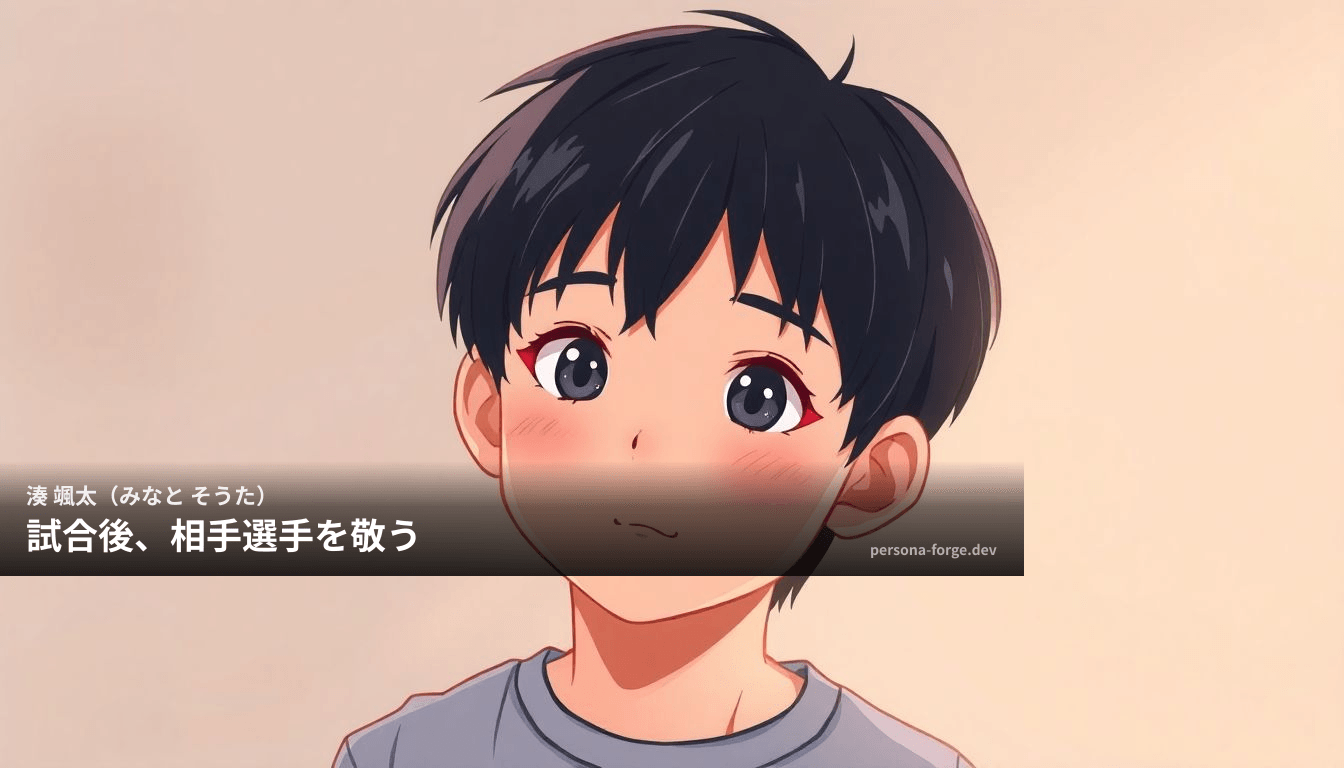湊 颯太(みなと そうた) — 2026-05-16